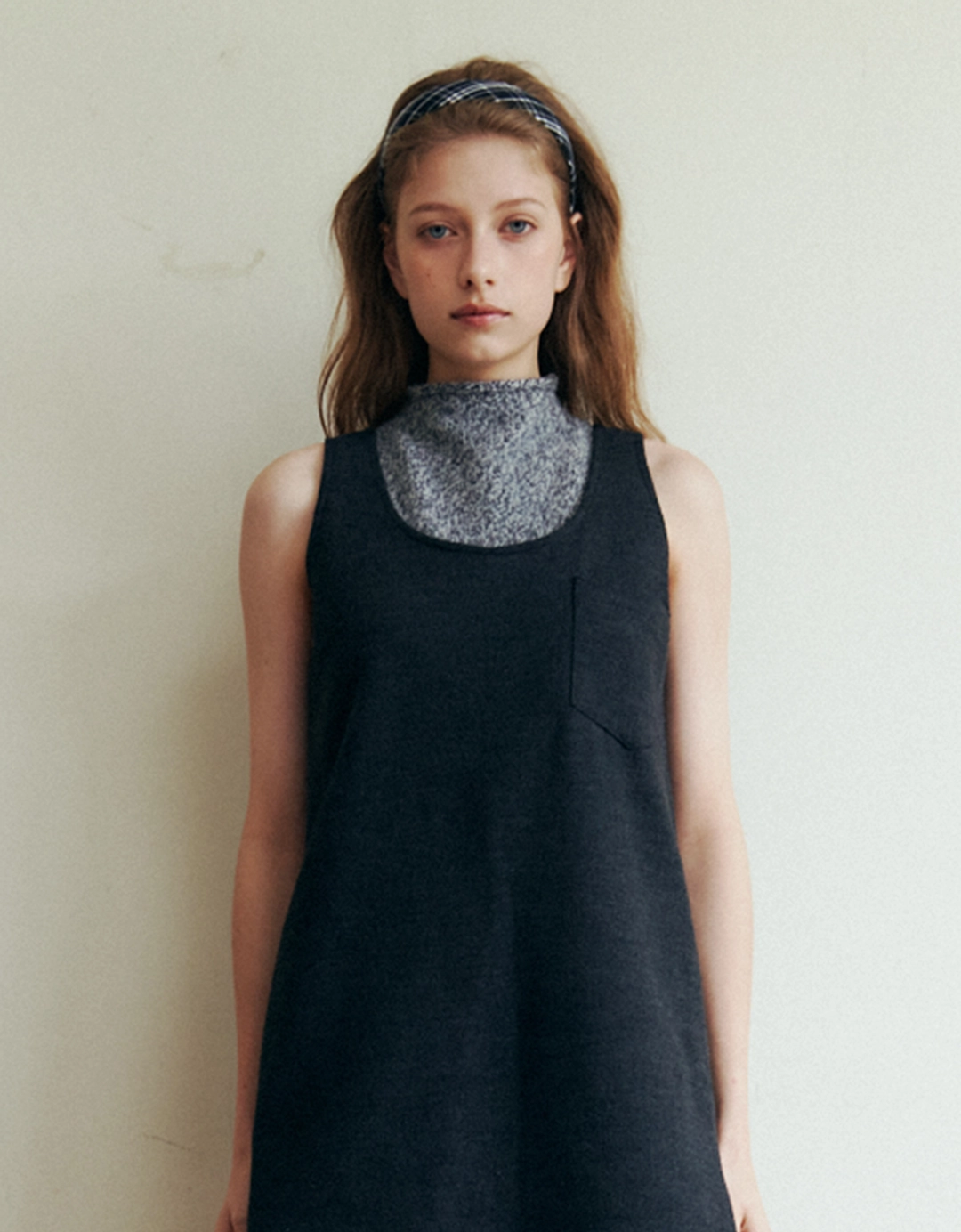 러브어스유 Lamb Wool Mini Dress (Charcoal) 상품 이미지 1