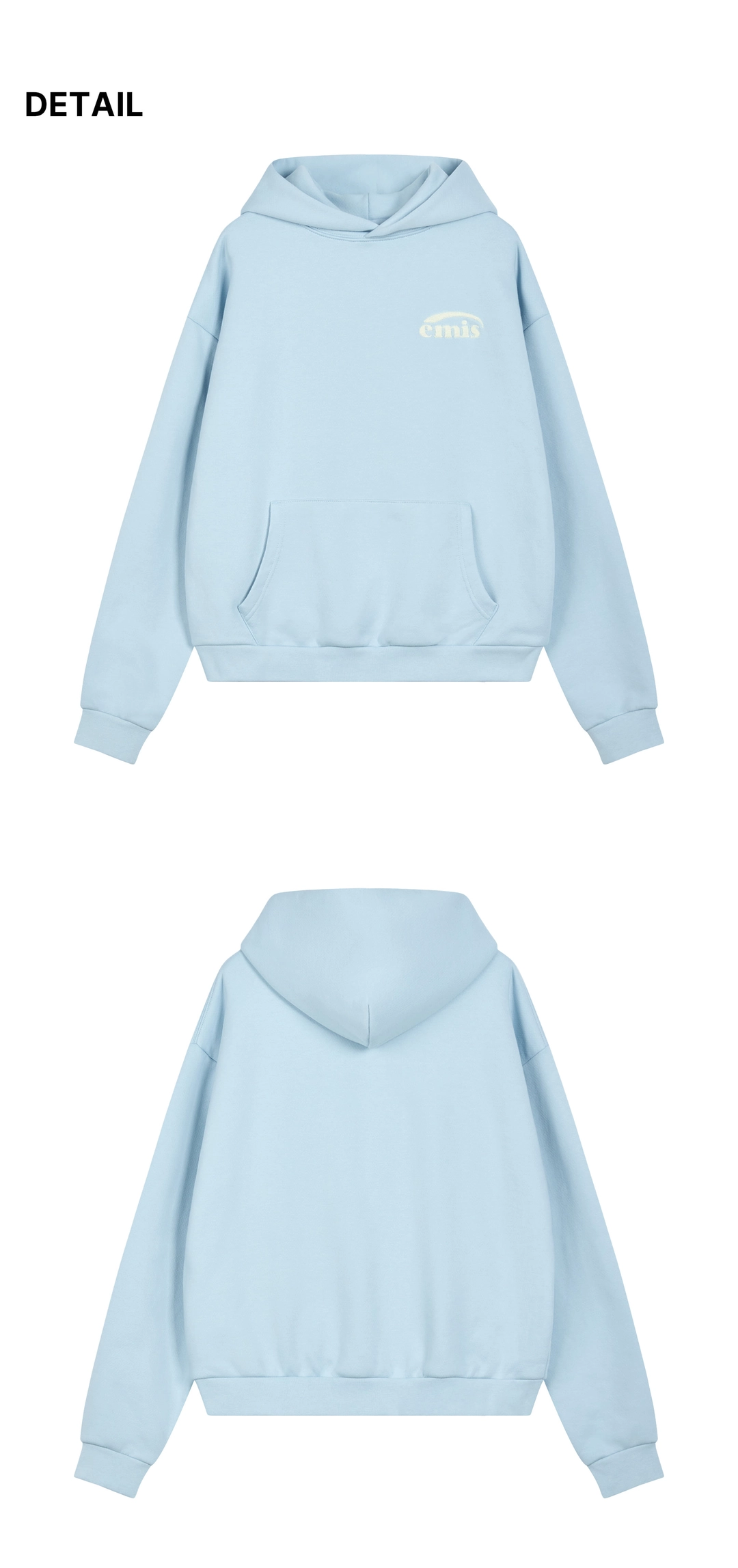 이미스 BOUCLE LOGO HOODIE-ASH BLUE 상품 이미지 1
