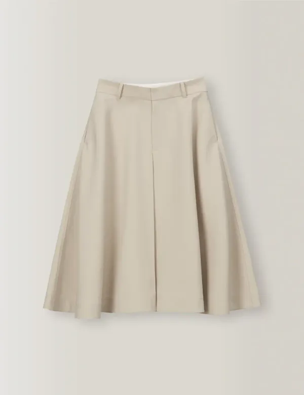 Megan Full Skirt (Sand Beige)