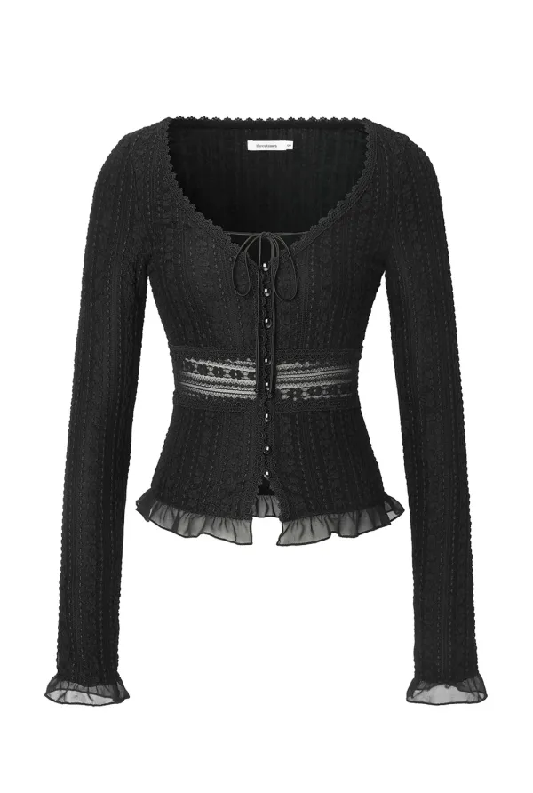 Vanilla lace cardigan