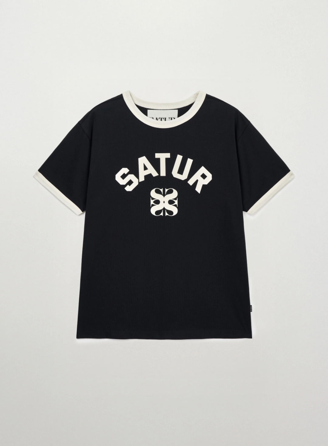 세터 Arch Logo Ringer T-Shirt - Black 상품 이미지 1