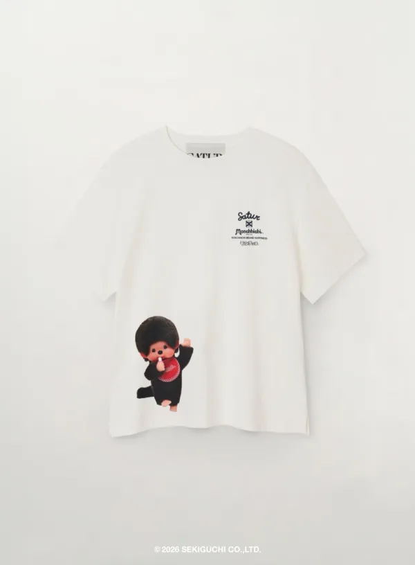 Satur X Monchhichi Happiness T-Shirt - White