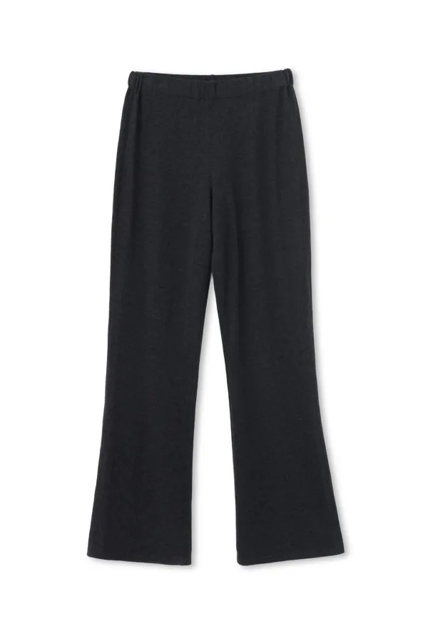 KNIT LOUNGE PANTS (CHARCOAL)