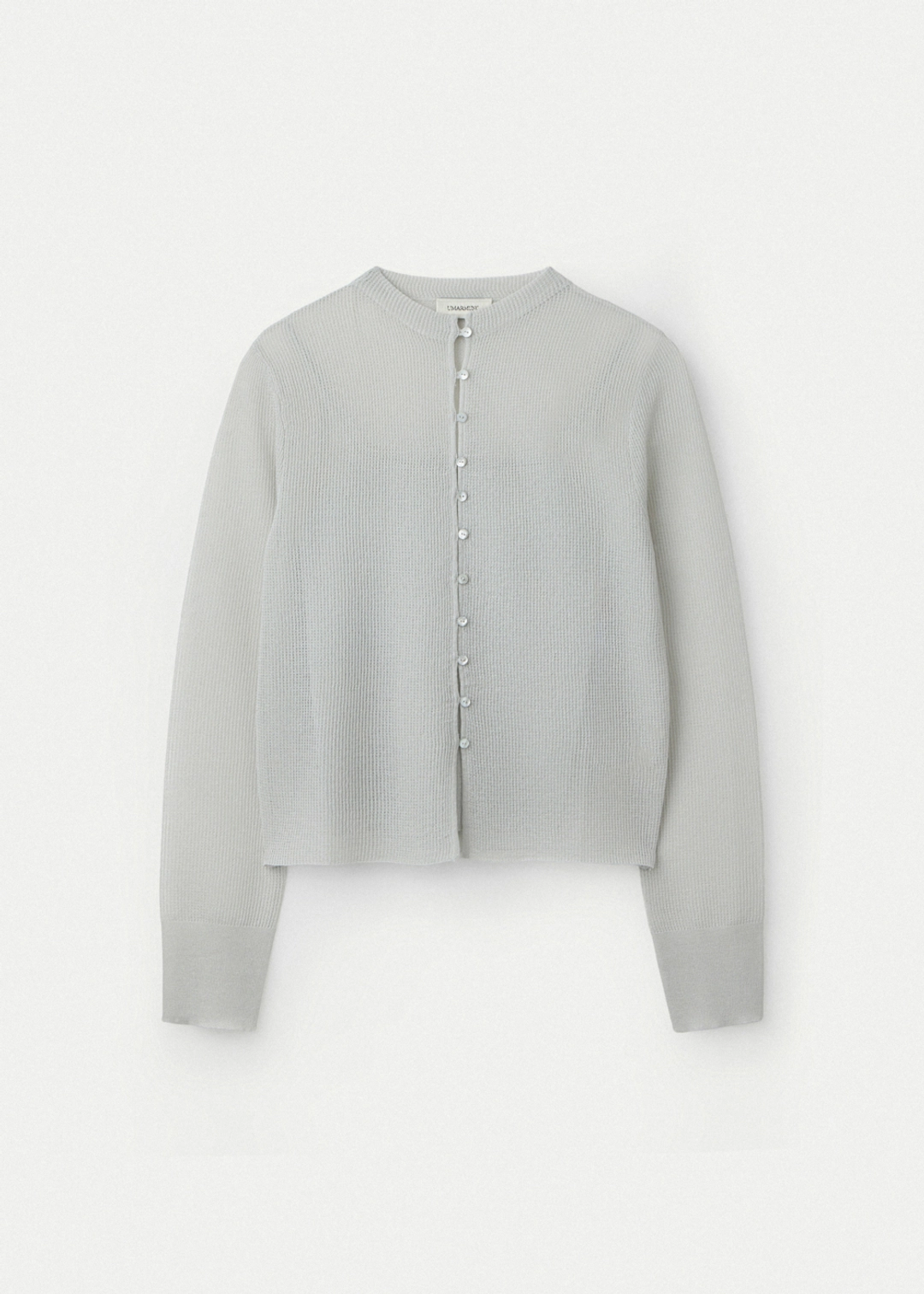 우마뭉 [3rd] Sheer Cotton Cardigan With Camisole_Silver 상품 이미지 1