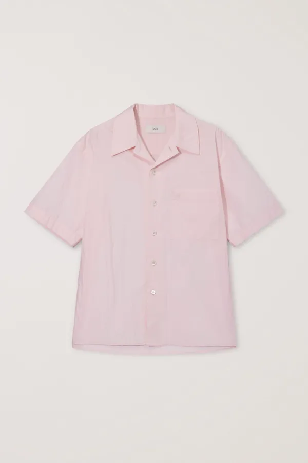 UNISEX OPEN COLLARED SHIRT SOFT PINK_UDSH6B130P1