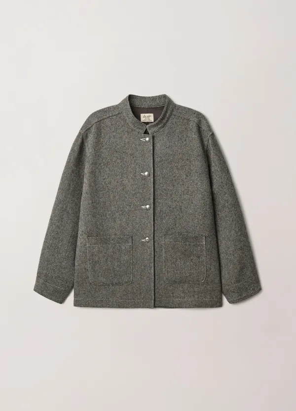 3rd / Loden Wool Concho Jacket (Gray)