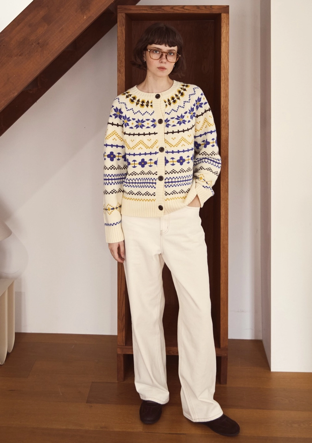 오픈도어 Art Nordic Knit Cream 상품 이미지 2