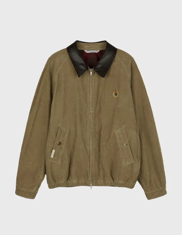 CREST WASHED CORDUROY BLOUSON JACKET / Beige