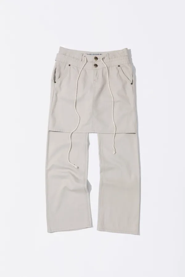 Apron Layered Denim Raw