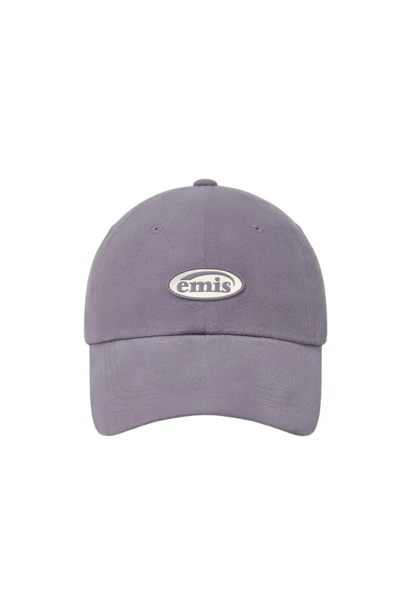 MINI RUBBER PATCH BRUSHED BALL CAP-LIGHT PURPLE