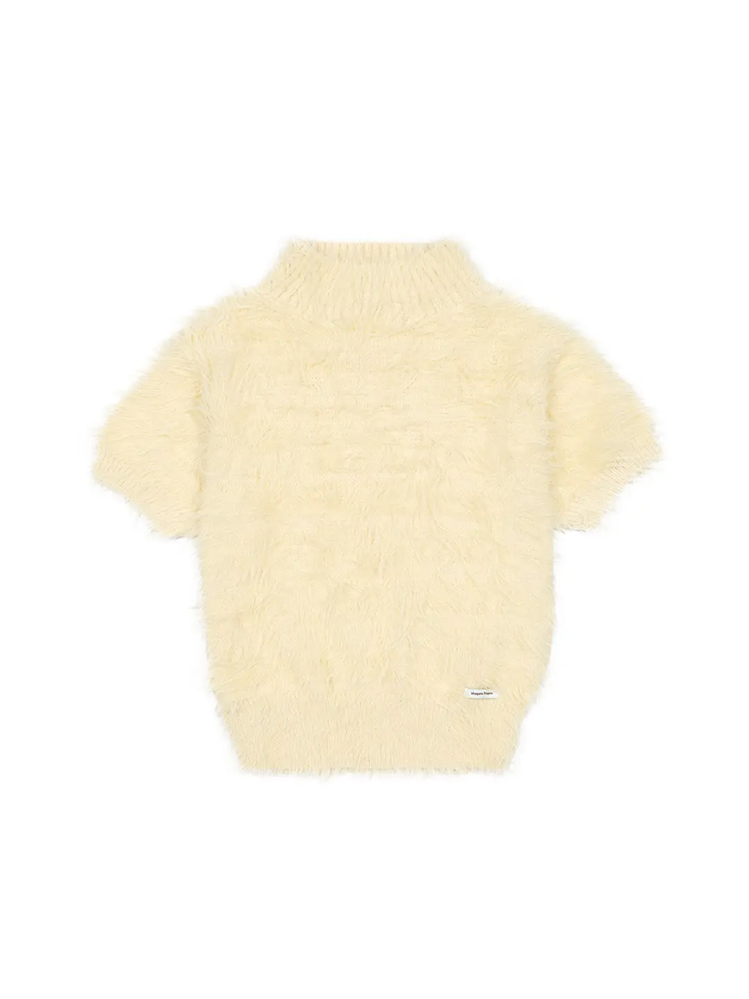 마가린핑거스 [9/18 예약 발송] [리오더] HAIRY HIGH NECK KNIT (LIGHT YELLOW) 상품 이미지 3