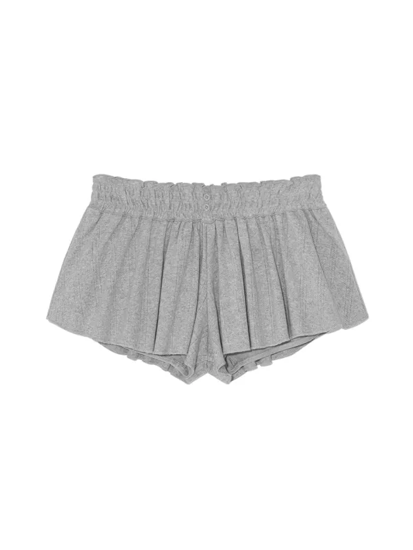 HONEY EYELET SHORTS (GRAY)