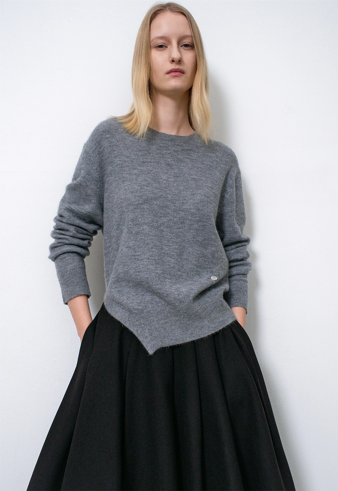 아뜰리에 나인 (T-7145)MUFFER SET SOFT WOOL KNIT S 상품 이미지 3