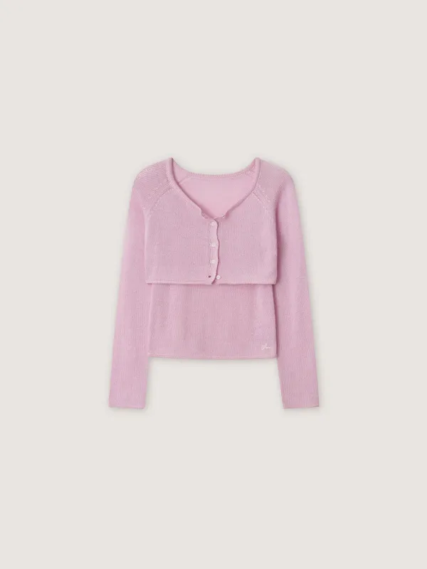 Sweeny Cardigan Set - Pink