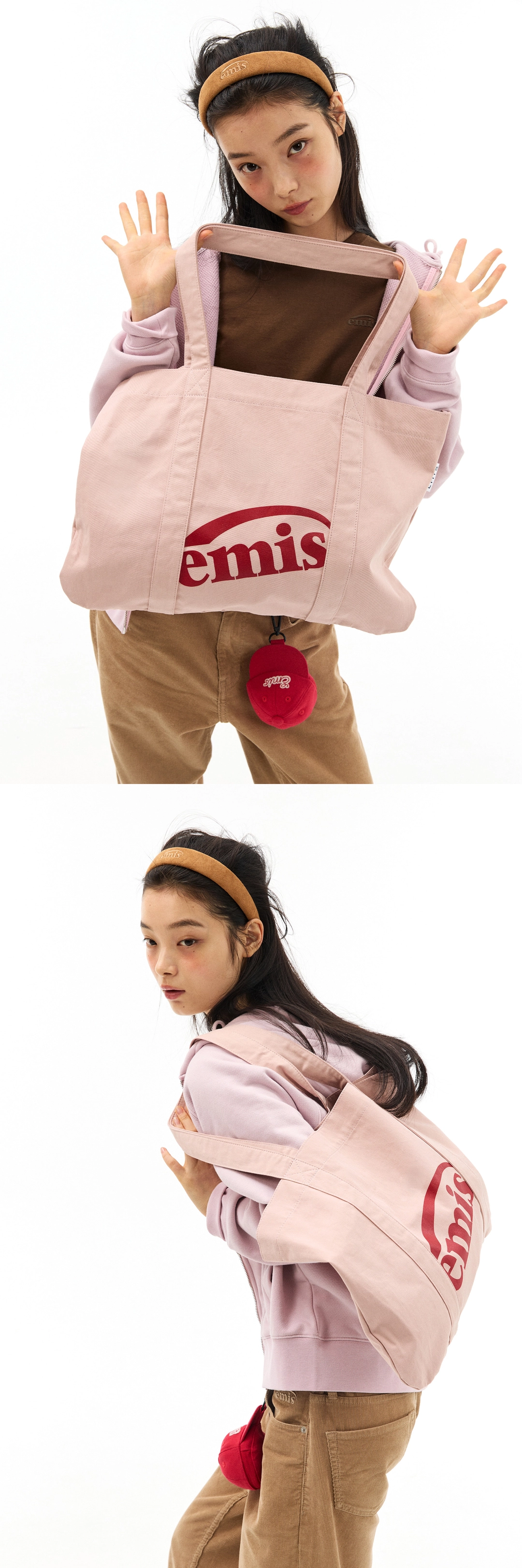 이미스 LOGO PALETTE ECO BAG-PINK 상품 이미지 3