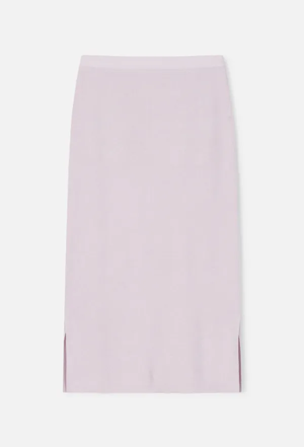 Cashmere Pocket Knit Skirt (Lavender)