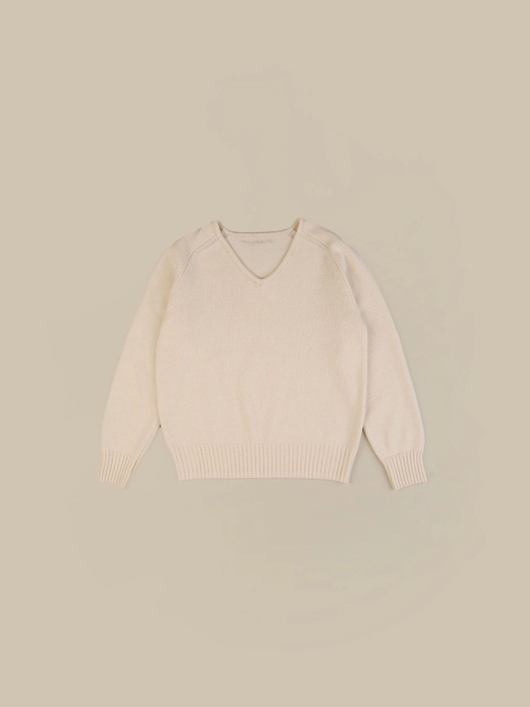 아우로 FOG V NECK KNIT [ CREAM ] 상품 이미지 1