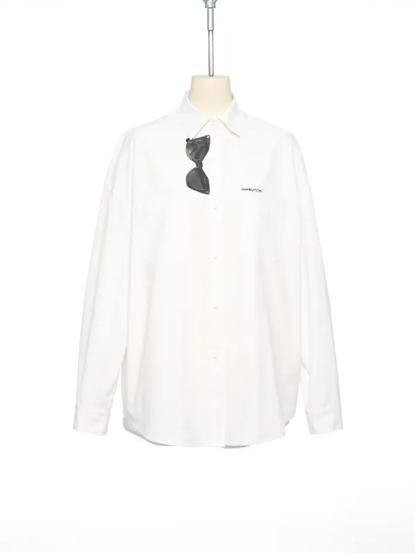 PF25 WHITE SUNGLASSES PRINTED SHIRT