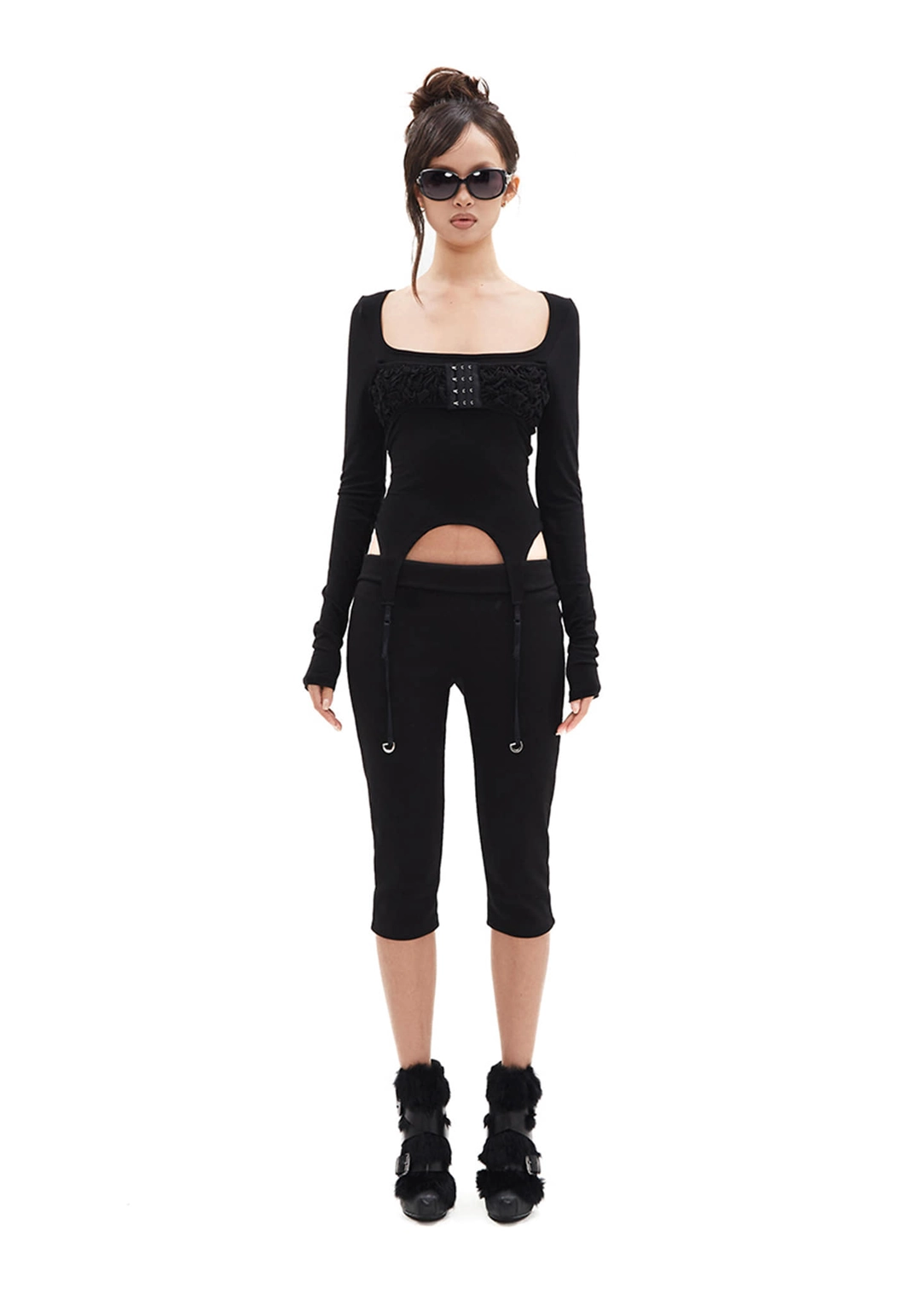 힐다 Garter Bustier Top [Black] 상품 이미지 1