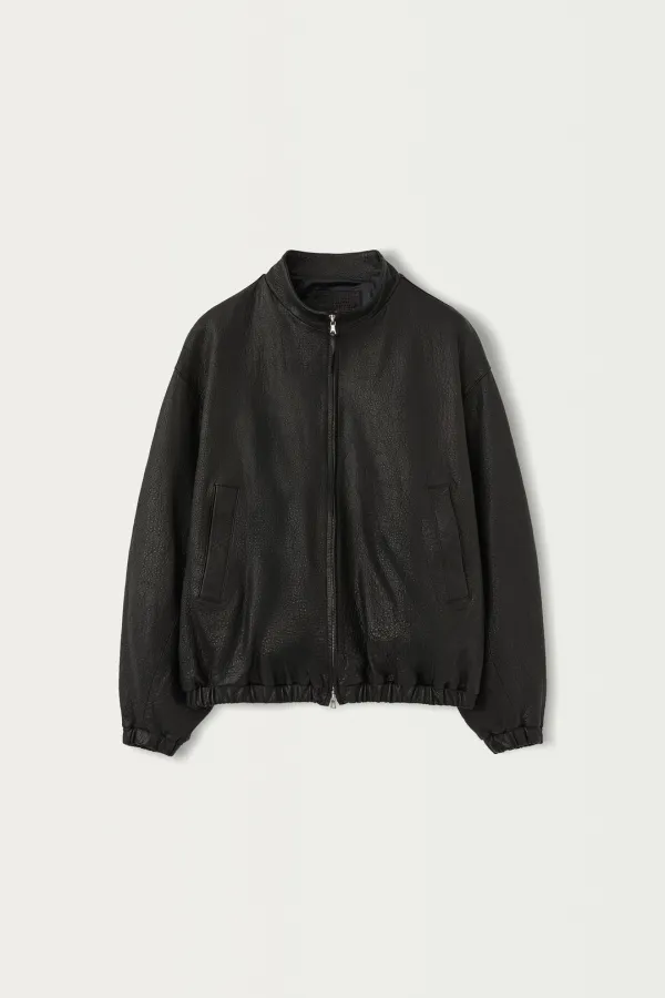 2ND / Racer leather blouson (Black)