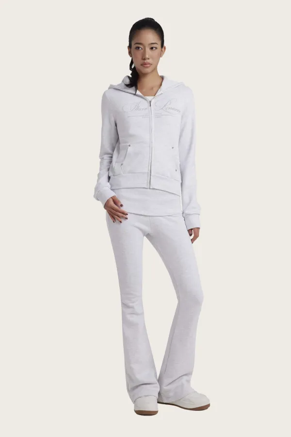 Sheer Romance Folded Pants, Gray