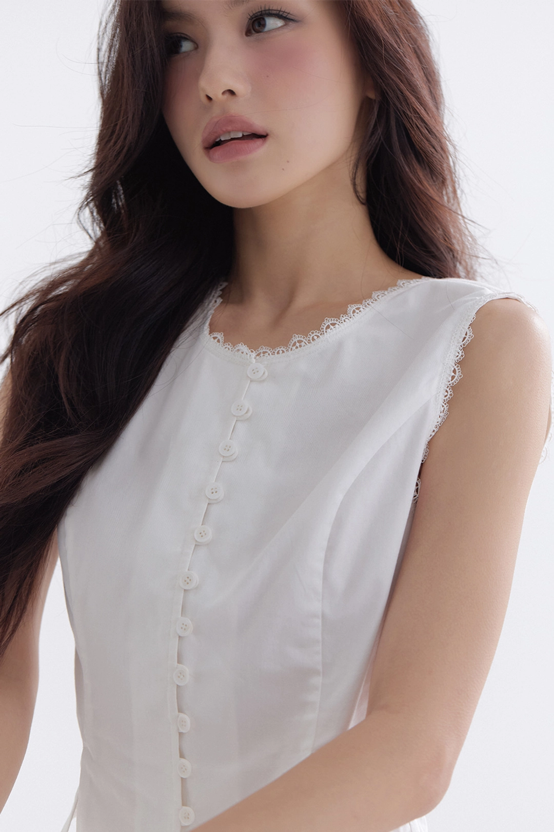 더티스 Poem Button Vest (Ivory) 상품 이미지 3
