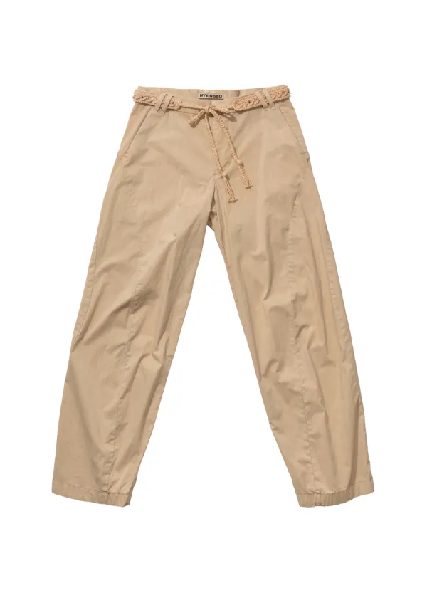 Bent Trouser w/ Knitted Belt
