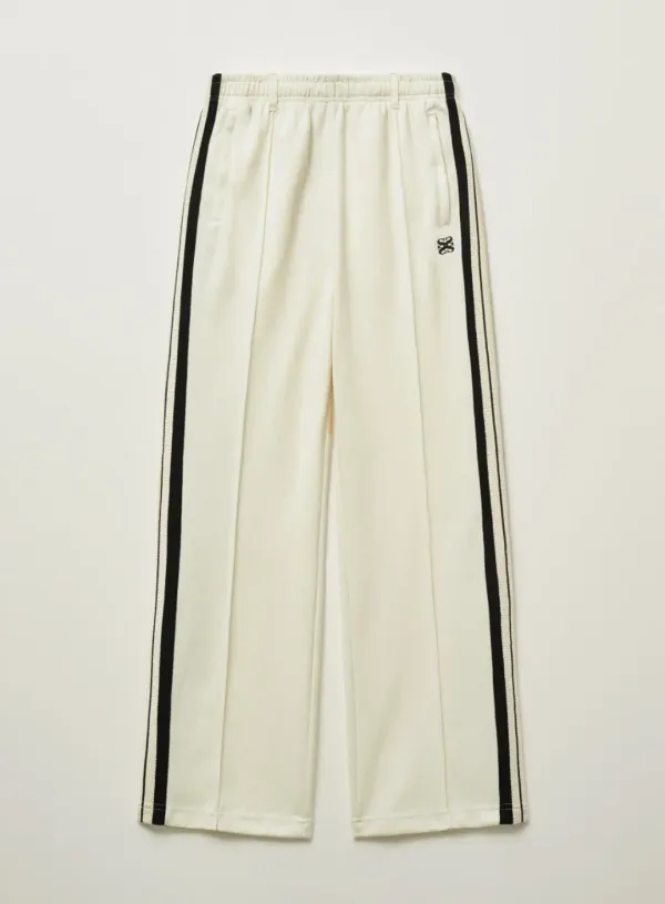 Lawton All Day Track Pants - Cream Black