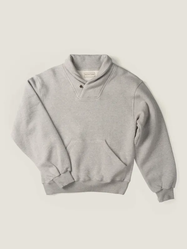 SHAWL COLLAR SWEATSHIRT [ Gray Melange ] 2nd Reorder