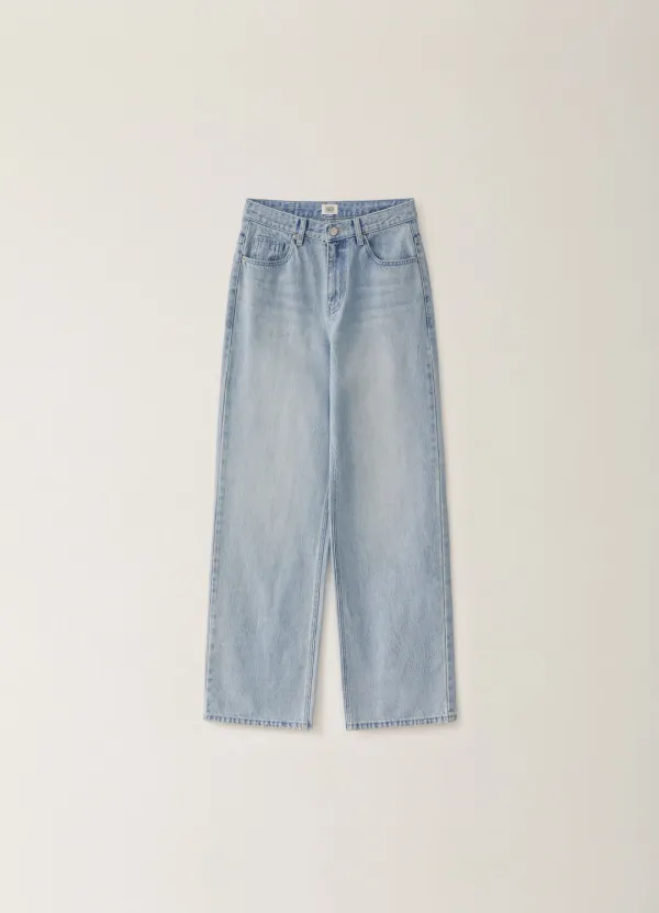 Light Straight Denim Pants