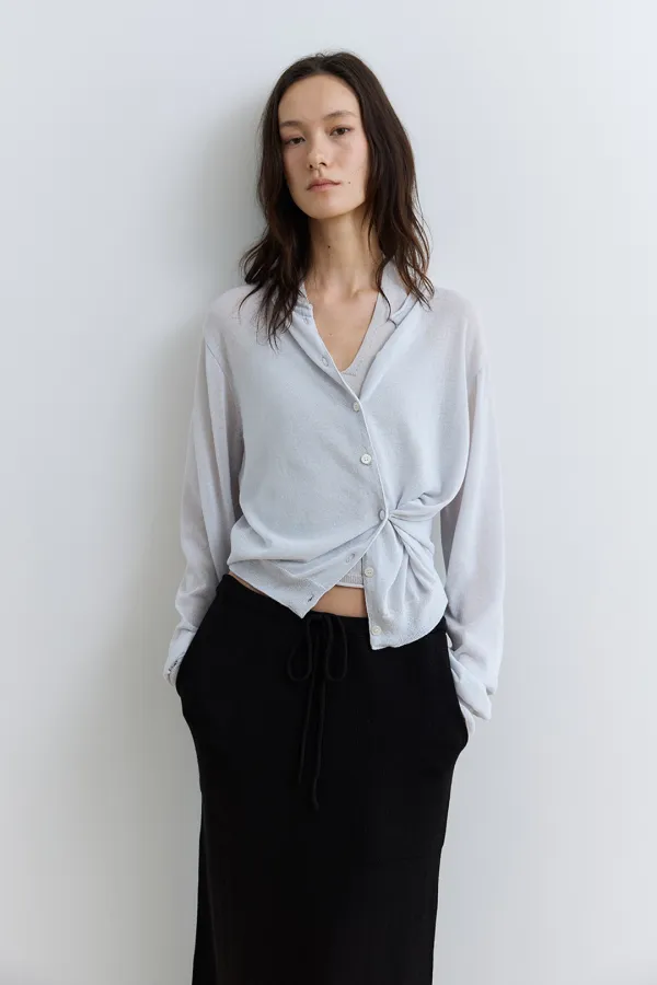 essential 2-way cardigan_cloudy gray
