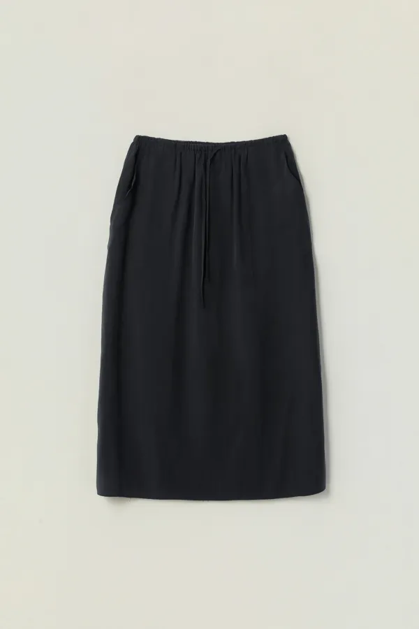LARENE LONG SKIRT_SOFT BLACK