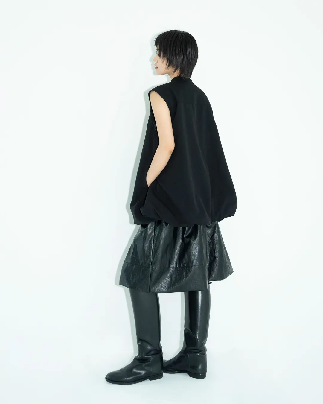 유노이아 leather short skirt 상품 이미지 2