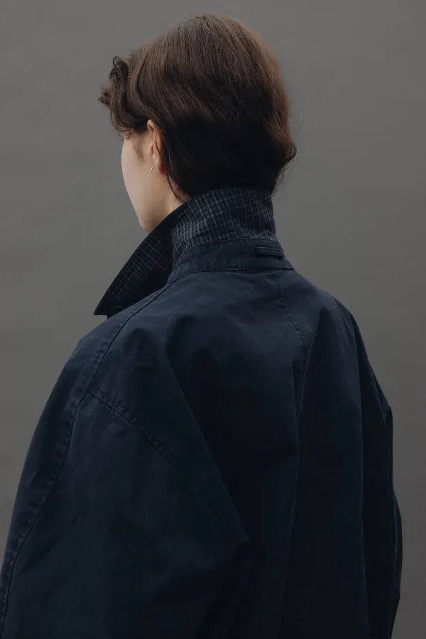 Lauren washed blouson (Navy)