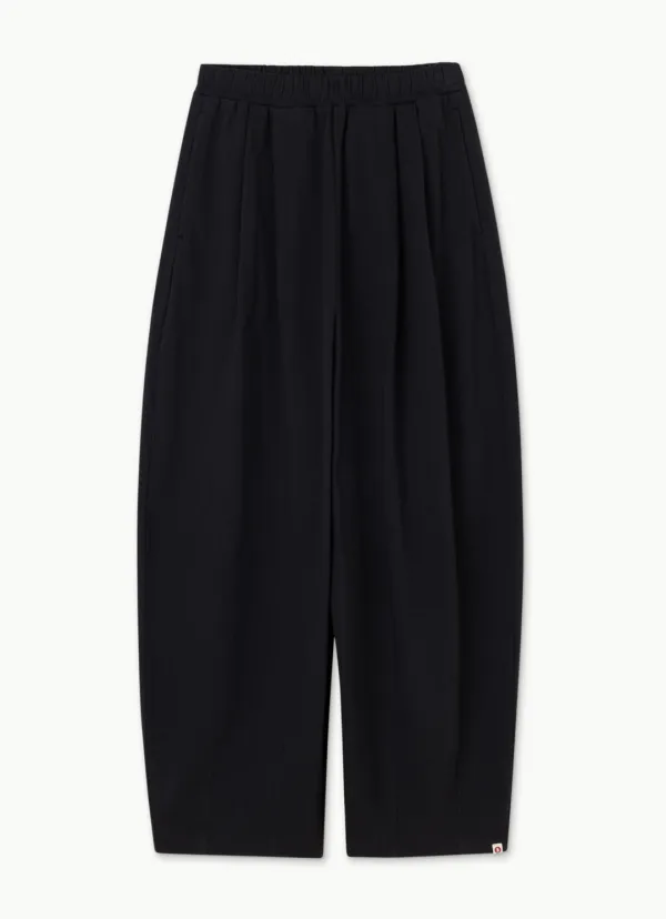 Tuck volume pants (Unisex)_Black