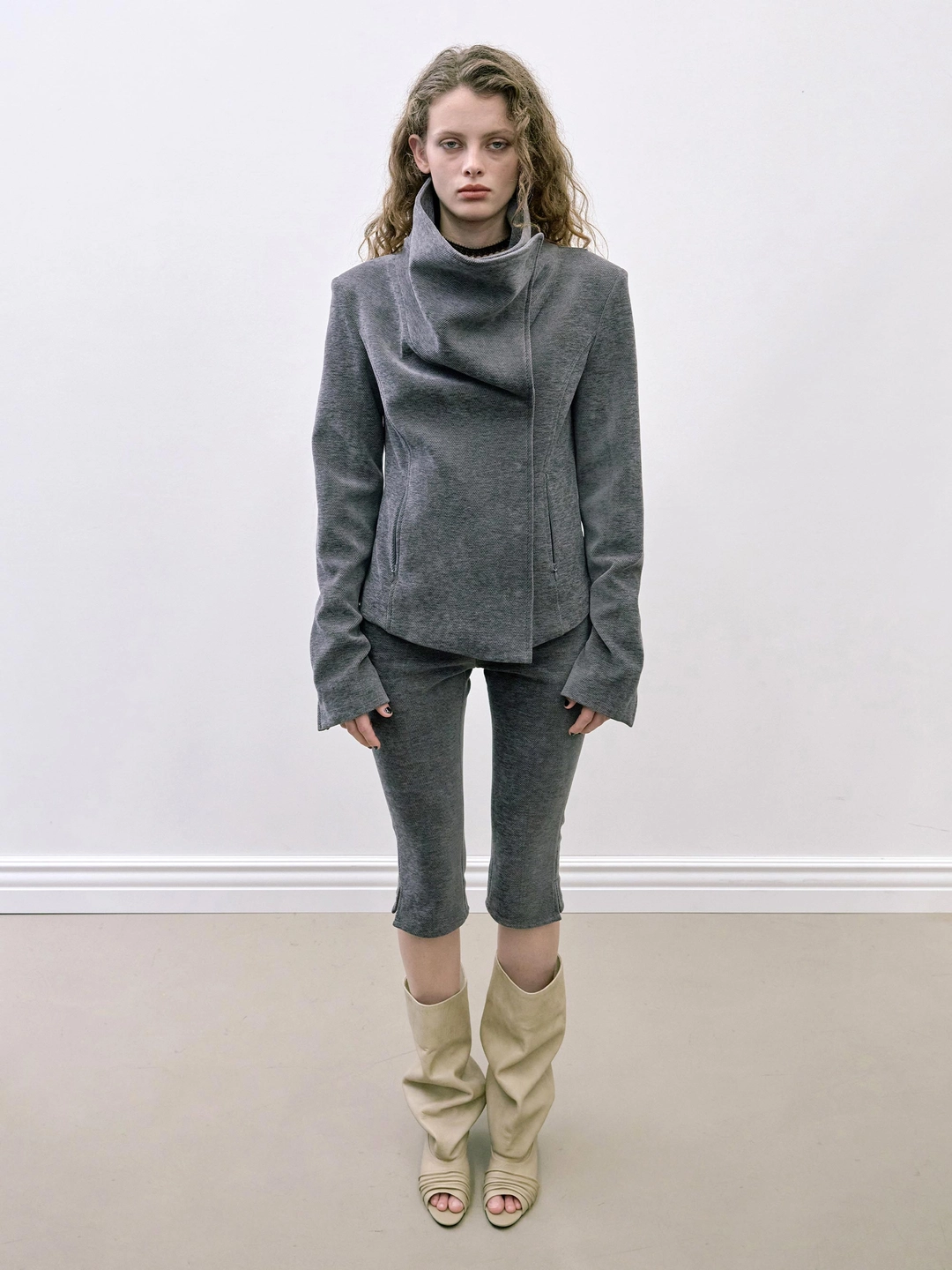 스컬프터 Mockneck Corduroy Jacket Charcoal 상품 이미지 2