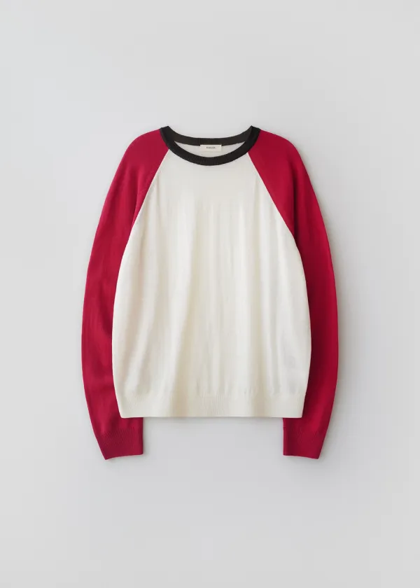 Peter raglan knit (red)