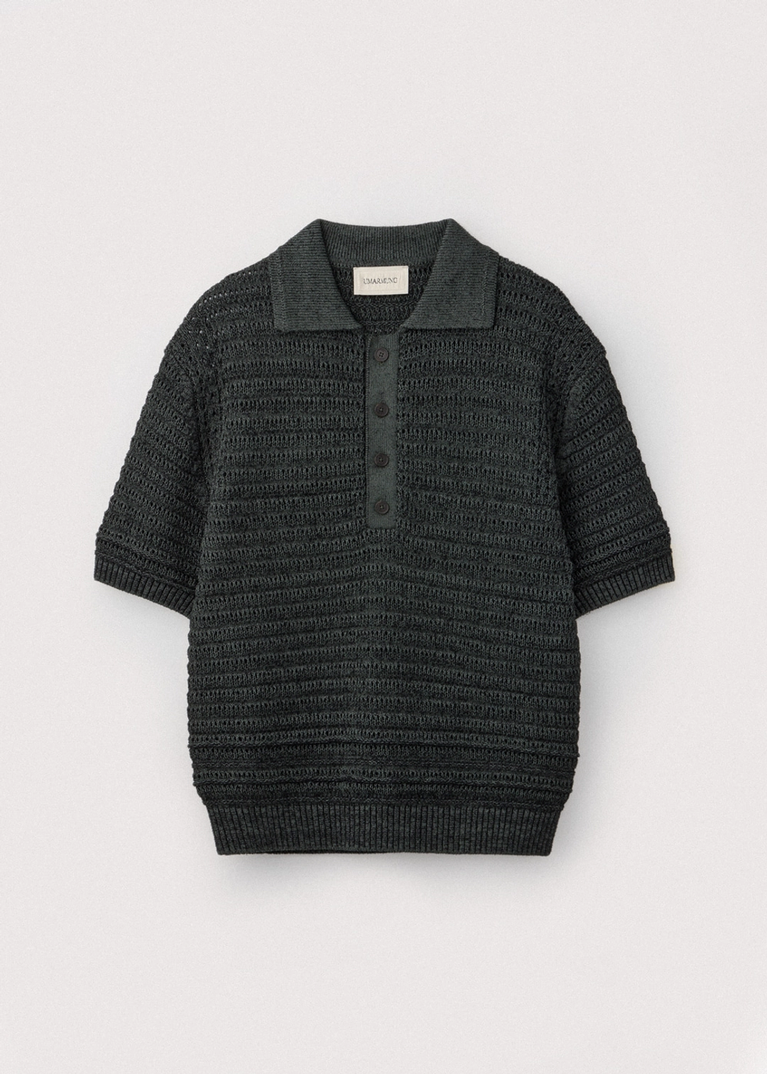 우마뭉 Paper & boucle crochet collared pullover_Forest 상품 이미지 3