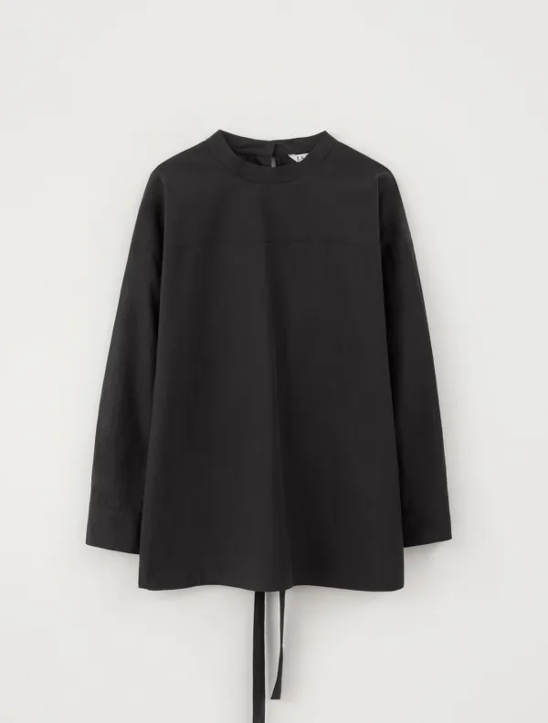 Milo Tie Back Shirt (Black)