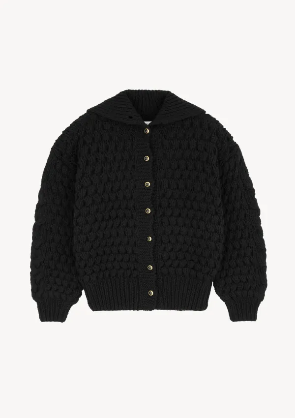 Orkney Handmade Cardigan in Black