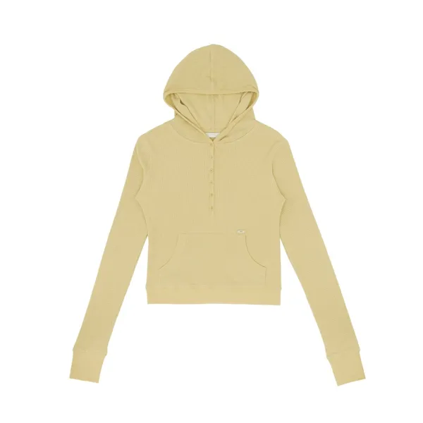 Hooded Long Sleeve Top (mist yellow)