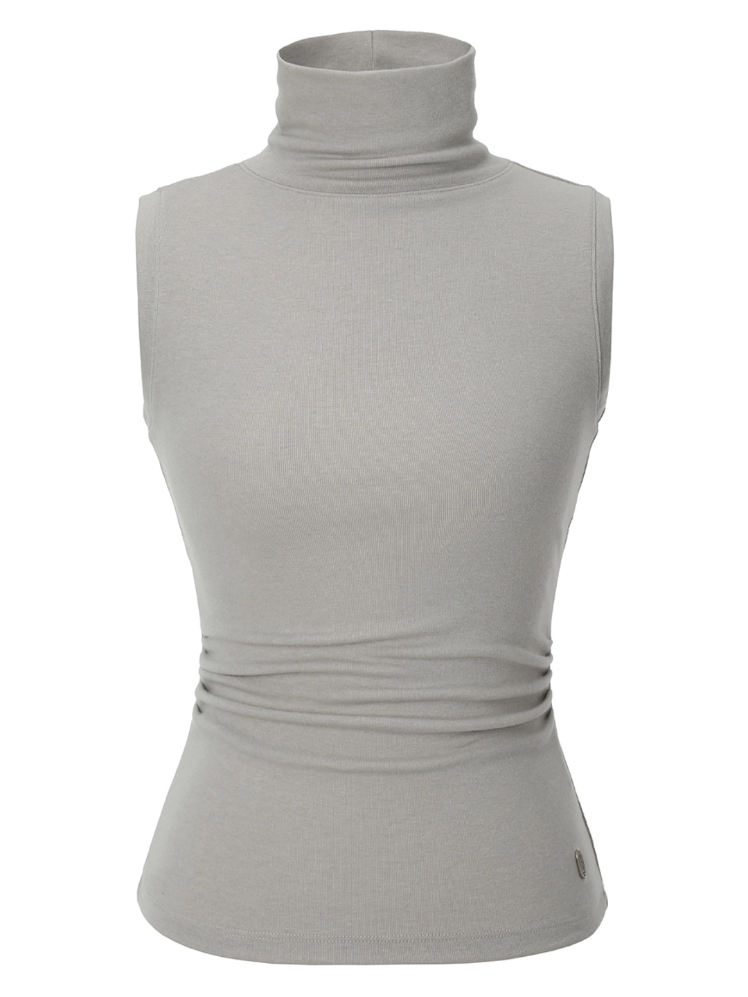 이네기 [4th Reorder] Drape Turtleneck Top (sand beige) 상품 이미지 1
