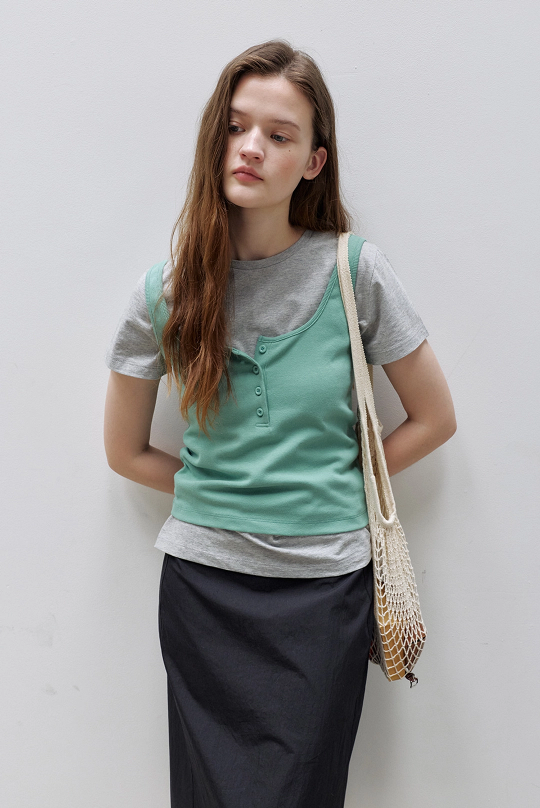 브렌다 브렌든 fourb sleeveless - mint 상품 이미지 2