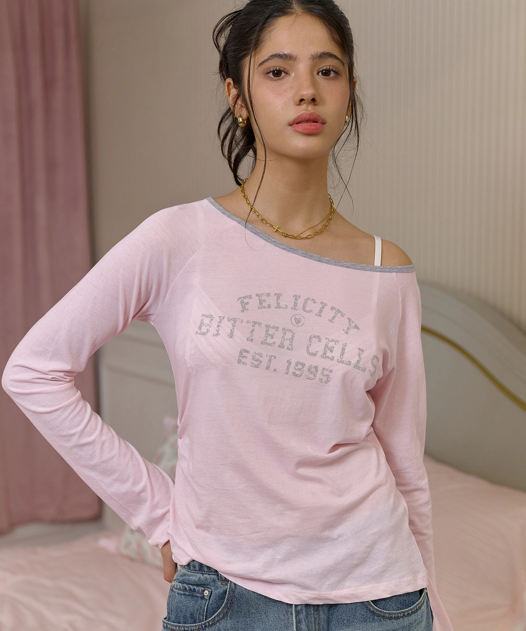 비터셀즈 Felicity Long Sleeve-Pink 상품 이미지 2