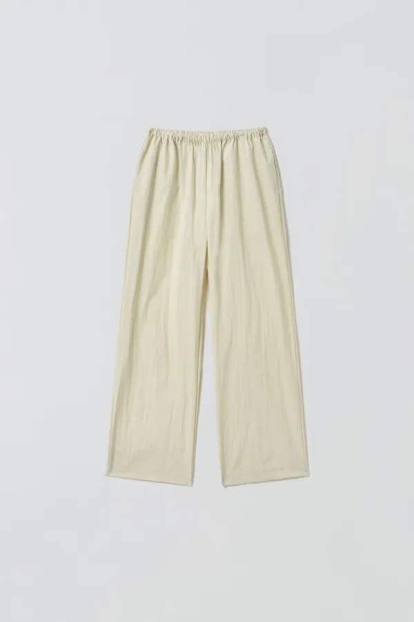 BASIC COTTON PANTS_LIGHT YELLOW
