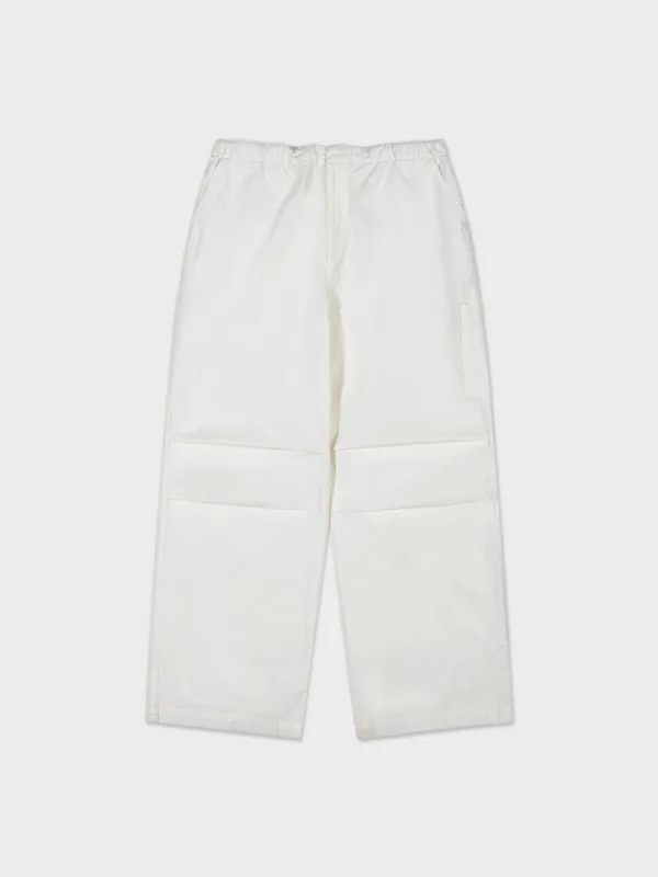 Washed Cotton Cargo Pants_Off White
