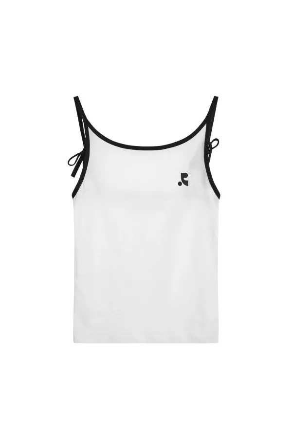 BACK TIE SLEEVELESS - WHITE