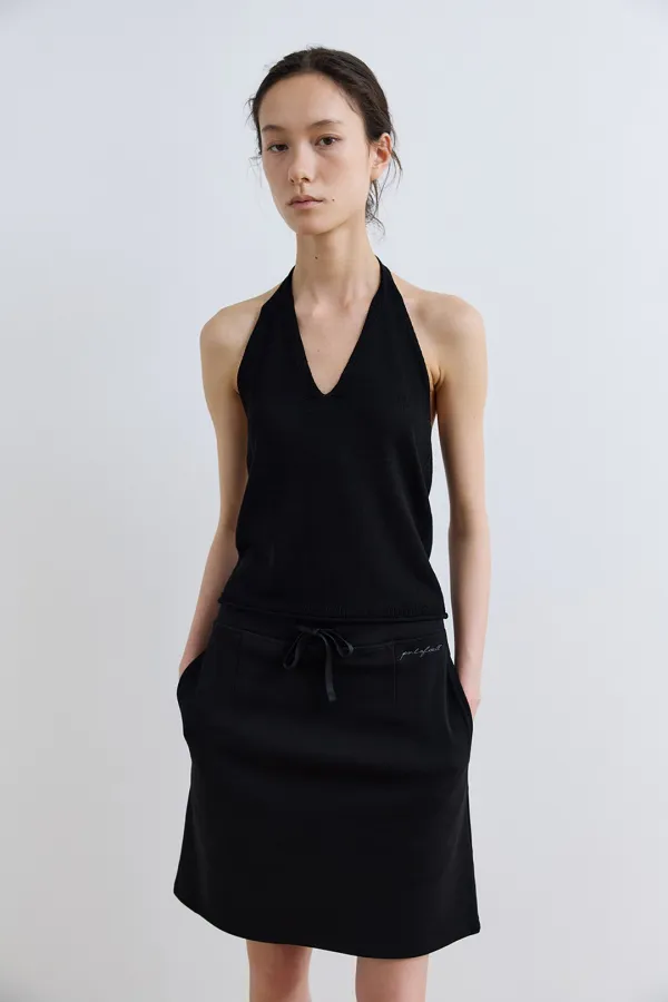 sarah jersey skirt_black