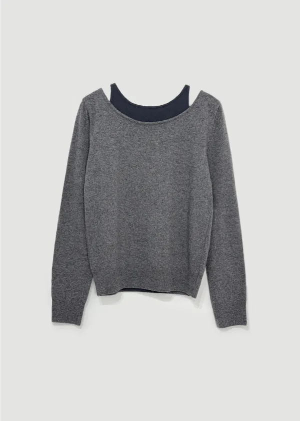 Lauren layered knit (Gray)