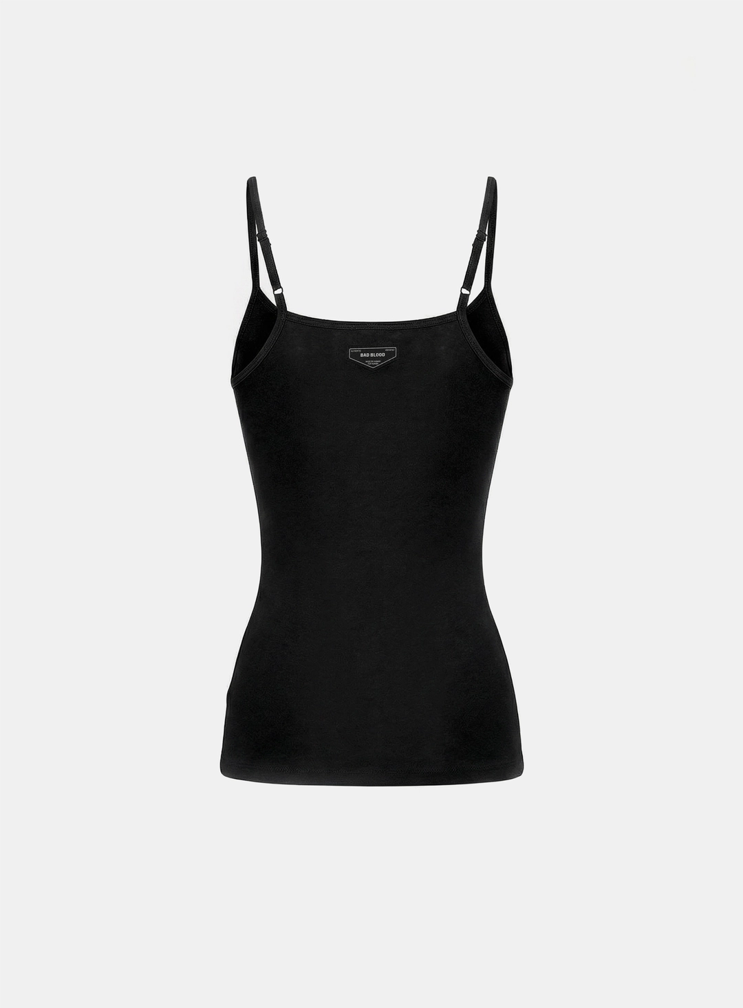 배드블러드 [w-tnk26-009] BS Cotton Jersey String Tank - Black 상품 이미지 2